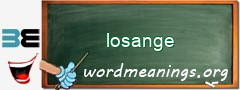 WordMeaning blackboard for losange